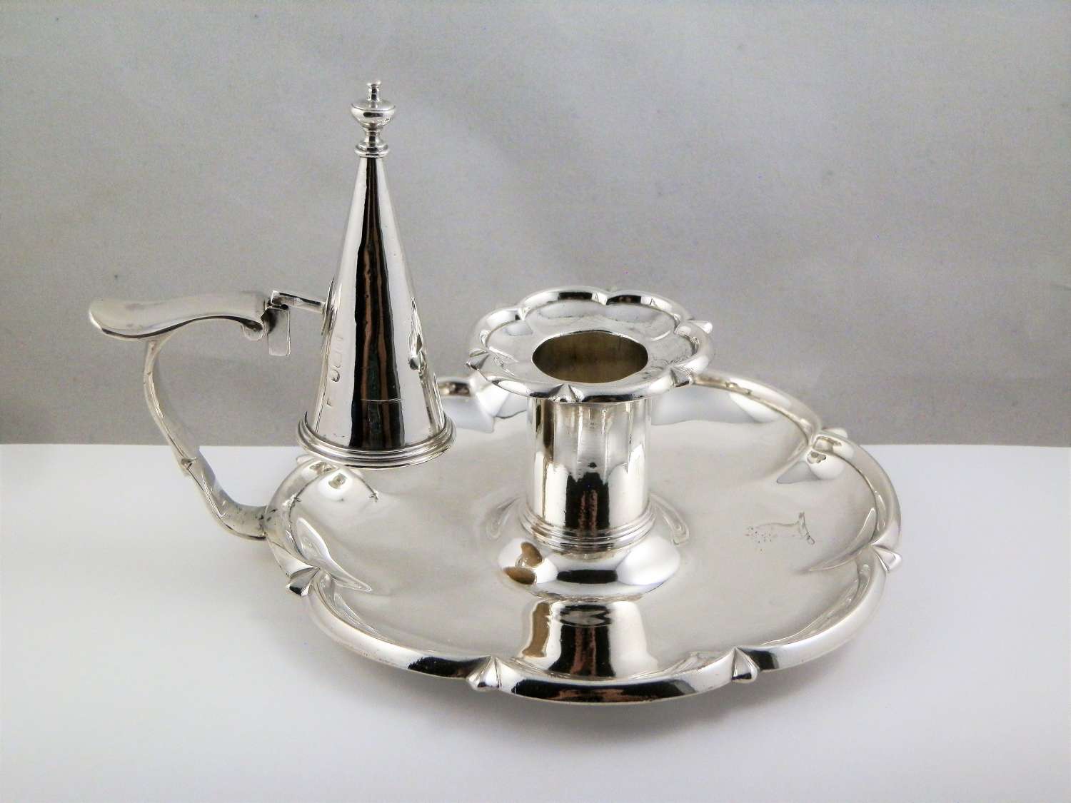 A George IV silver Chamber Stick by William Eaton, London 1827