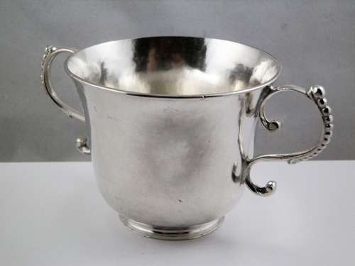 Guernsey silver christening cup, Pierre Mangy, c.1753