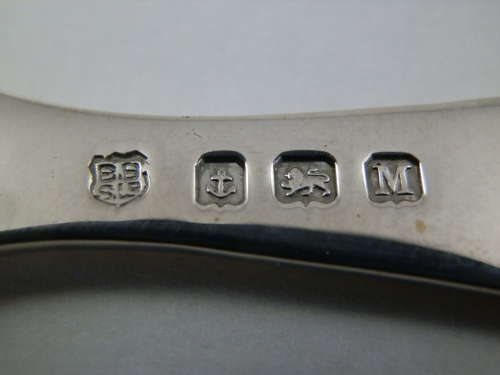 A rare Edward VIII silver tea strainer, Birmingham 1936