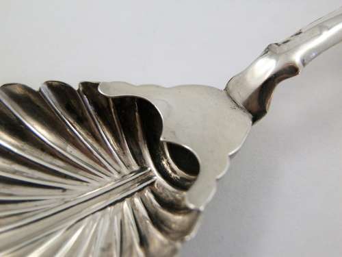 A George III silver caddy spoon, Cocks & Bettridge, 1816