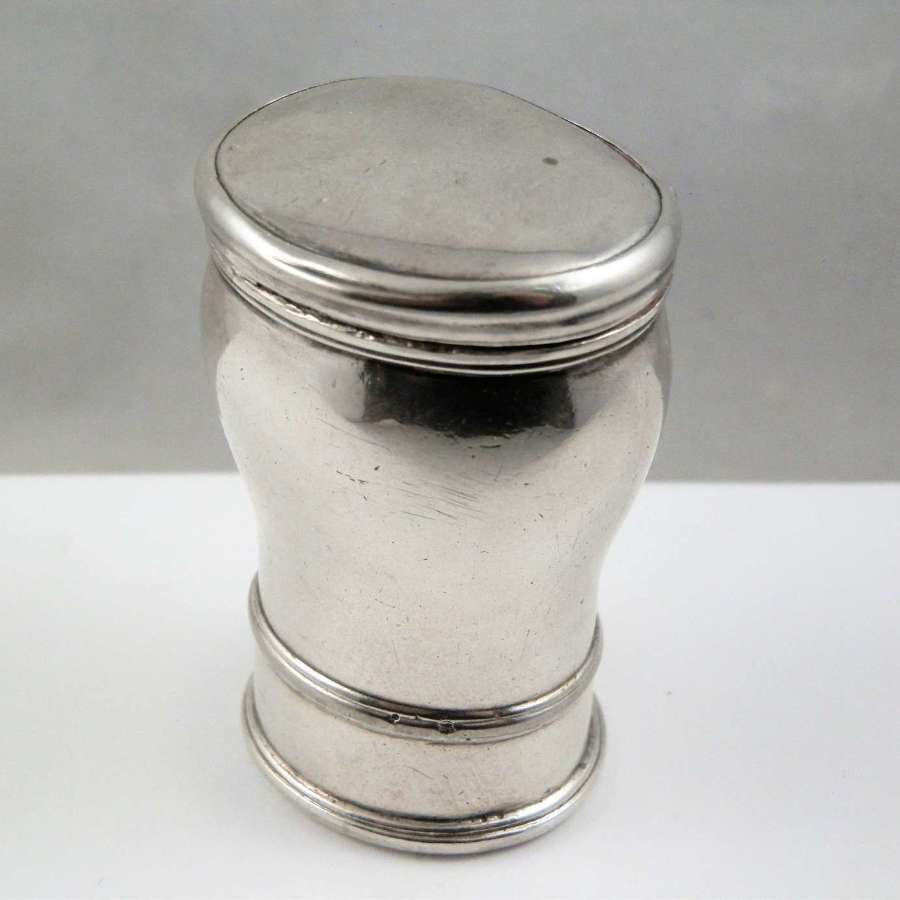 A Jacobite style silver snuff mull, Scottish c.1750