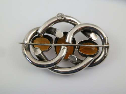 Large Scottish silver and agate