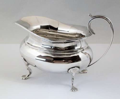 Edwardian silver 3 piece tea set, Chester 1911