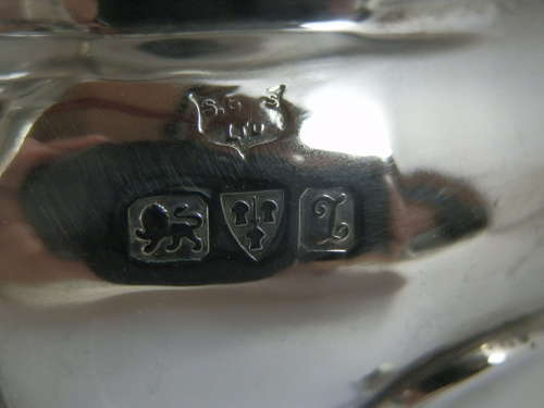 Edwardian silver 3 piece tea set, Chester 1911