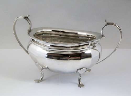 Edwardian silver 3 piece tea set, Chester 1911