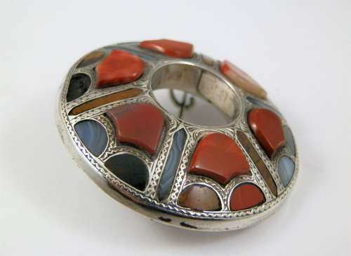 Victorian silver and agate Scottish