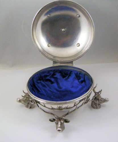 George V Scottish agate jewellery box, Edinburgh 1932