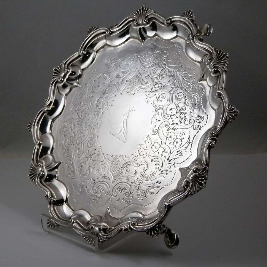 George III silver salver, Richard Crossley, London 1806