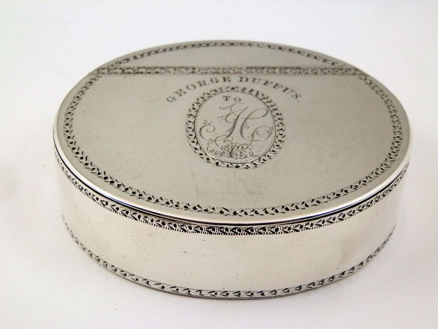 Scottish Provincial Silver snuff box, Aberdeen c.1774