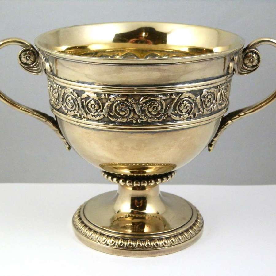 George III silver gilt bowl, Benjamin Smith London 1817