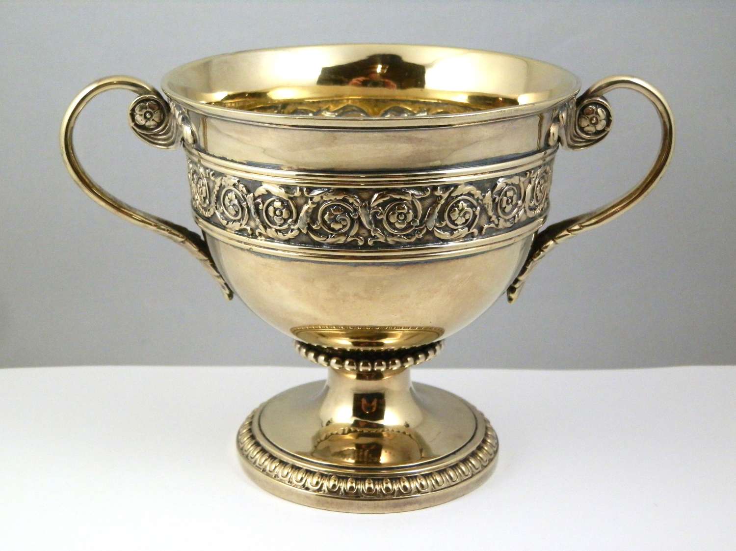 George III silver gilt bowl, Benjamin Smith London 1817