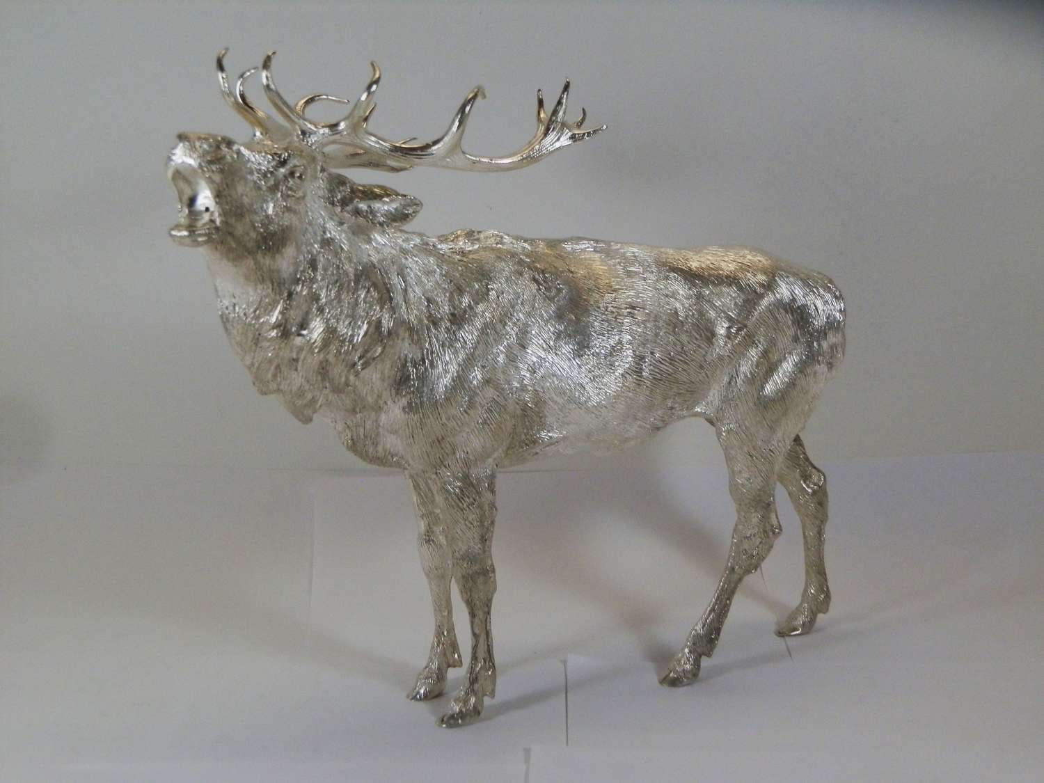 Elizabeth II large silver red deer stag, Sheffield 2022