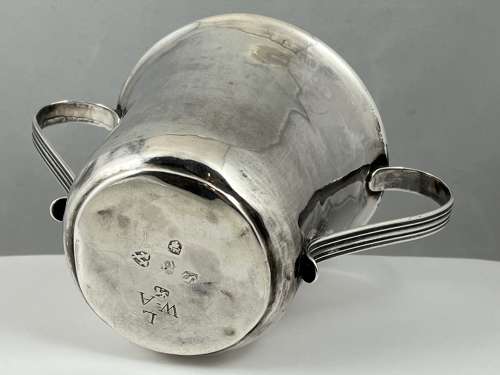 George II provincial silver porringer, Newcastle 1757