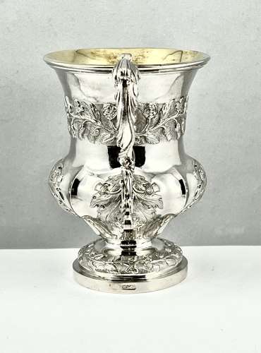 William IV style silver mug with Scottish decoration, c. 1900