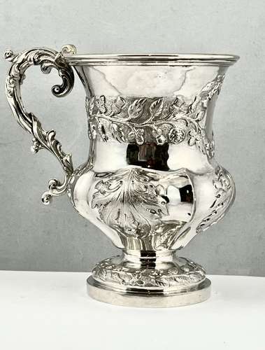 William IV style silver mug with Scottish decoration, c. 1900