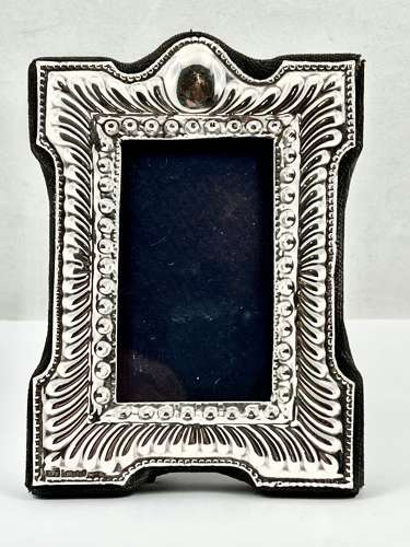 A pair of Elizabeth II silver photo frames, London 1982