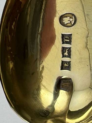 Elizabeth II cased set of gilt and enamelled coffee spoons, 1953