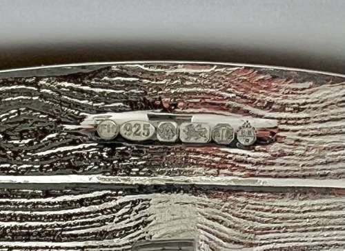 Elizabeth II silver “wheelbarrow “ salt, Francis Howard 2022