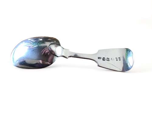 Scottish Provincial Silver Aberdeen caddy spoon, William Jamieson 1810