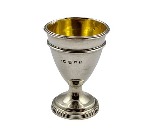 George III silver egg cruet set by Solomon Hougham, London 1804