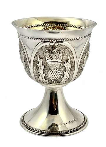 Queen Mother’s 100th birthday commemorative cup, Edinburgh 2000.