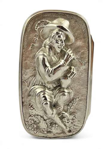 George IV silver snuff box, Edward Farrell, London 1822