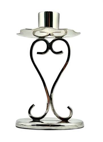 Elizabeth II pair of Scottish art nouveau silver candlesticks, Edinburgh 1997