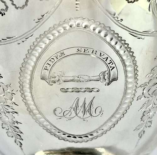George III Scottish antique silver cup, Patrick Robertson, Edinburgh 1789