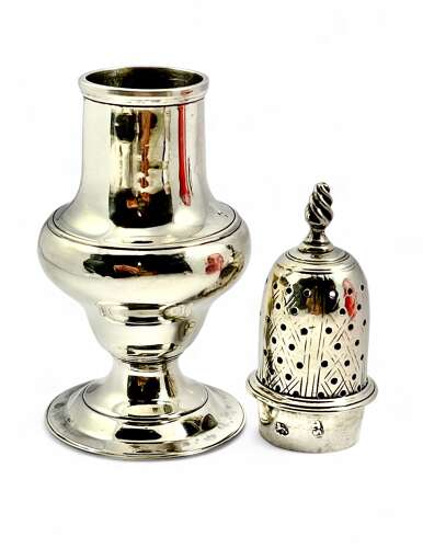 George III antique silver sugar caster, London 1778