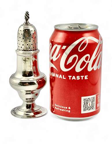 George III antique silver sugar caster, London 1778