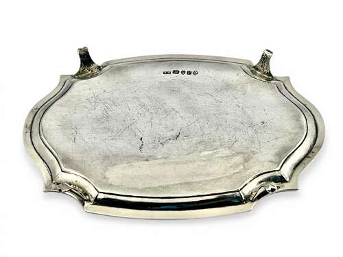 George III antique silver teapot and stand, Robert Hennell I London 1792