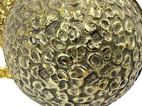 Elizabeth II silver gilt novelty surprise egg, Stuart Devlin London 1967