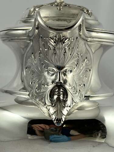William IV large antique Scottish silver water jug, Edinburgh 1837