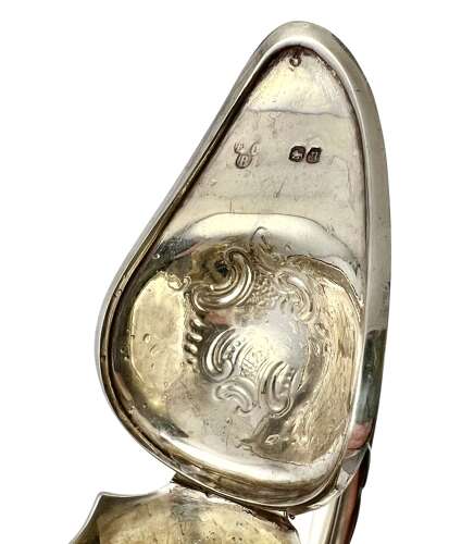 Victorian antique silver and engraved glass decanter, London 1868
